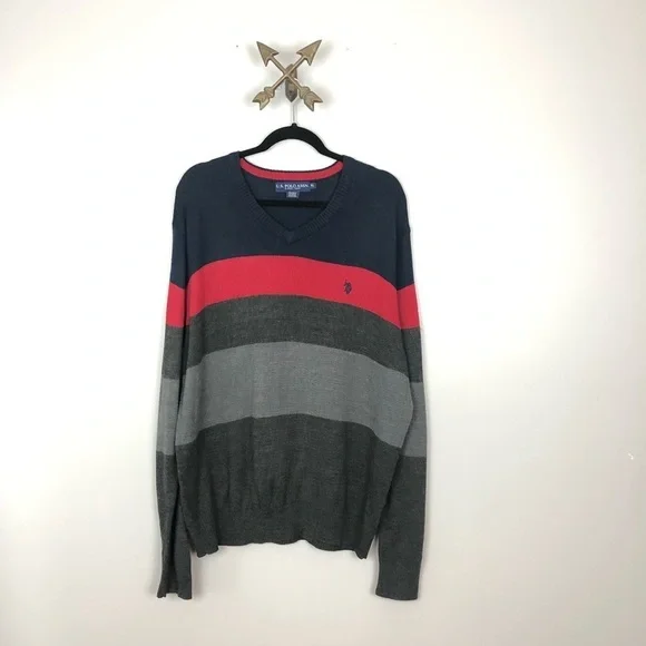 U.S. Polo Assn. Color Block Sweater Sz XL - Picture 2 of 6